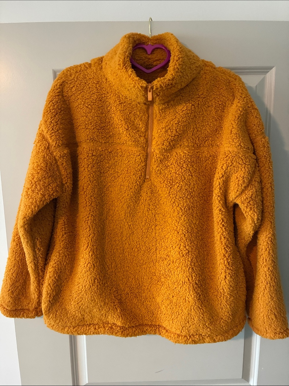Zenana Outfitters Sherpa Pullover - Golden Yellow